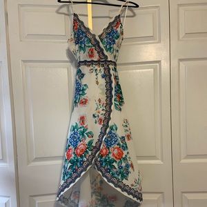 High low floral dress